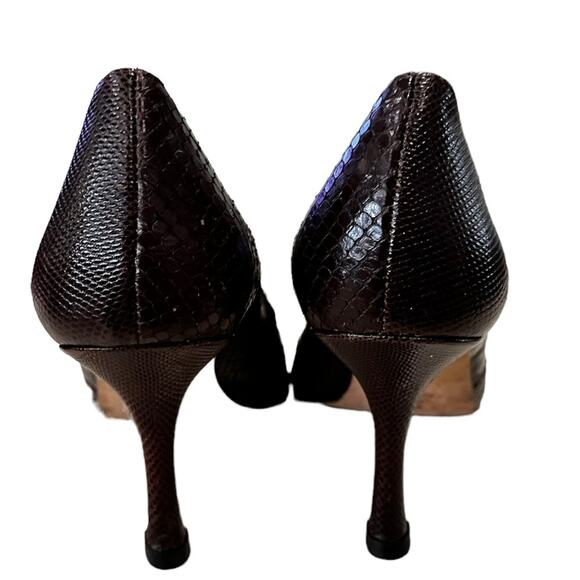 Isaac made in Italy mix snake skin uppers. Reddish brown size 8 - Picture 5 of 8